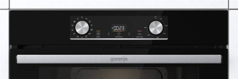 Trouba Gorenje Essential BOSX6737E13BG ExtraSteam černá Gorenje trouba BOSX6737E13BG, černá, přední část