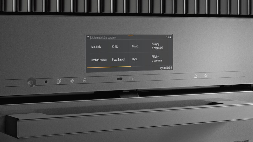 Trouba Miele H 7440 BM béžová Displej s automatickými programy