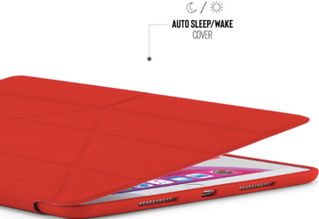 Pouzdro na tablet Pipetto Origami na Apple iPad 10,2" (2019/2020) červené Pipetto Origami pro Apple iPad 10,2" (2019), červená