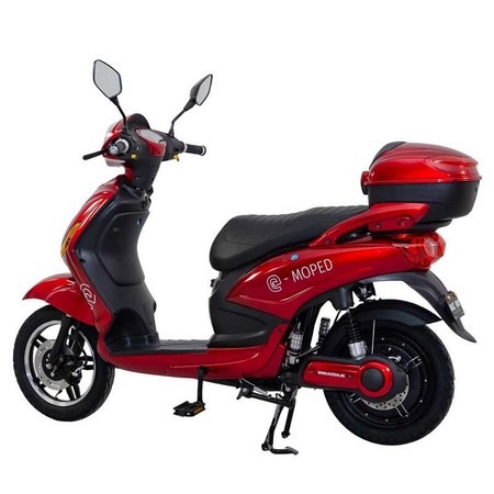Elektroskútr RACCEWAY E-MOPED, červený-lesklý s baterií 20Ah Elektroskútr RACCEWAY E-MOPED, červený-lesklý s baterií 20Ah