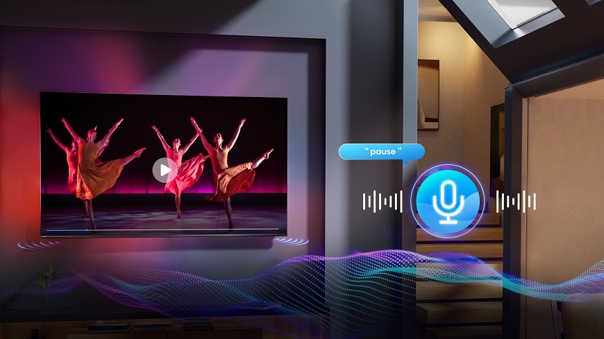 Televize Hisense 85A6N Smart TV Hisesne 85A6N, hlasový asistent