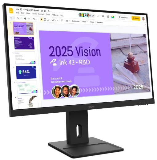 Monitor Lenovo ThinkVision E27Q-40 27",WLED podsvícení, IPS panel, 4ms, 1500: 1, 350cd/m2, 2560 × 1440 WQHD, - černý