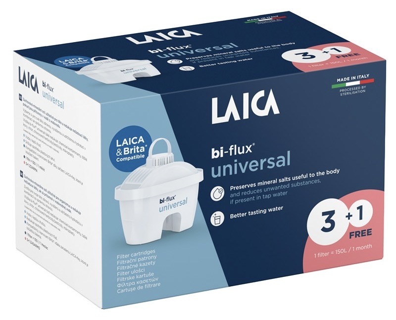 Filtrační patrony Laica, životnost až 150 l nebo 30 dní, 4 ks