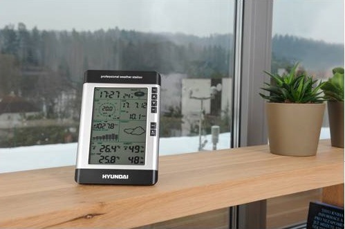 Meteorologická stanice Hyundai WSP 3080 R WIND černá