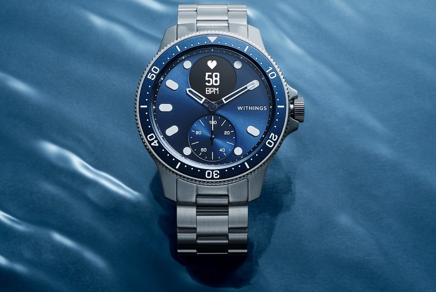 Chytré hodinky Withings Scanwatch Horizon - Special Edition 43mm modré Withings Scanwatch Horizon Special Edition