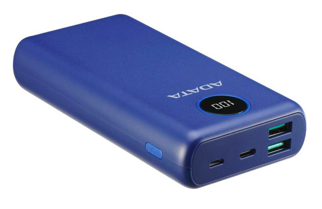 Powerbanka ADATA P20000QCD 20000mAh, QC + PD 18W modrá Powerbanka ADATA P20000QCD 20000mAh, QC + PD 18W modrá