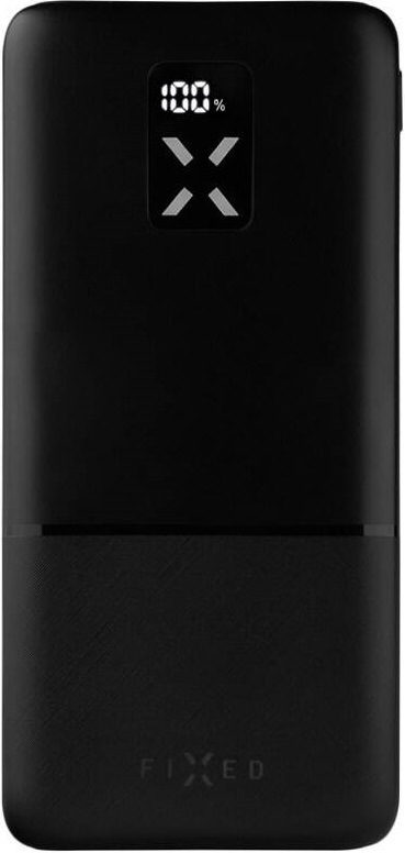 Powerbanka FIXED Zen 10 s LCD displejem a výstupem PD 20W, 10 000 mAh černá FIXED Zen 10