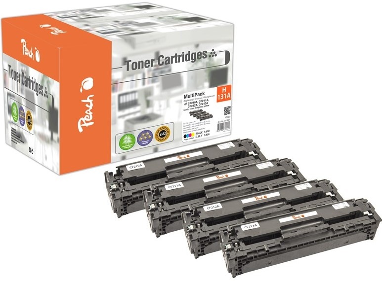 Toner Peach HP 131A Multi-Pack, 1x1600/3x1800 stran - CMYK