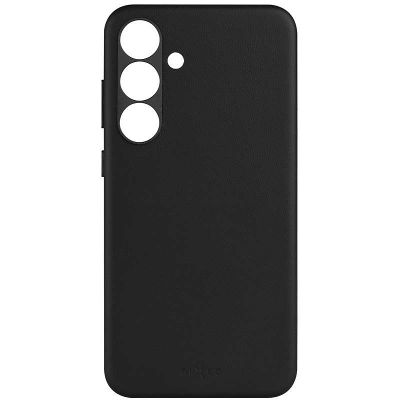 Kryt na mobil FIXED MagLeather s podporou MagSafe na Samsung Galaxy S25+ černý