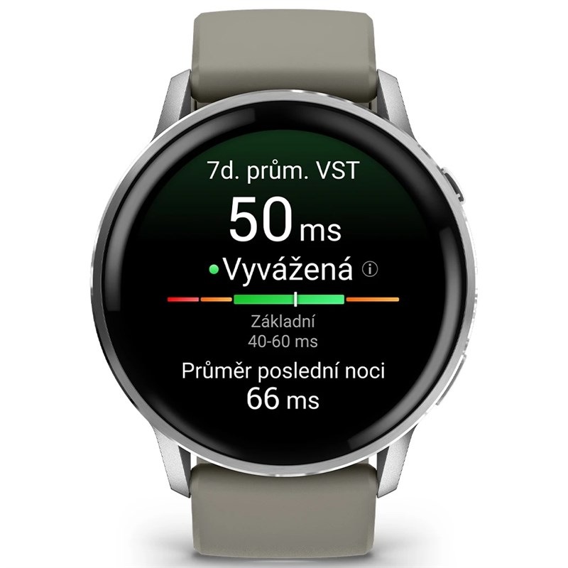 Chytré hodinky Garmin Venu 4 - 45 mm stříbrné/šedé