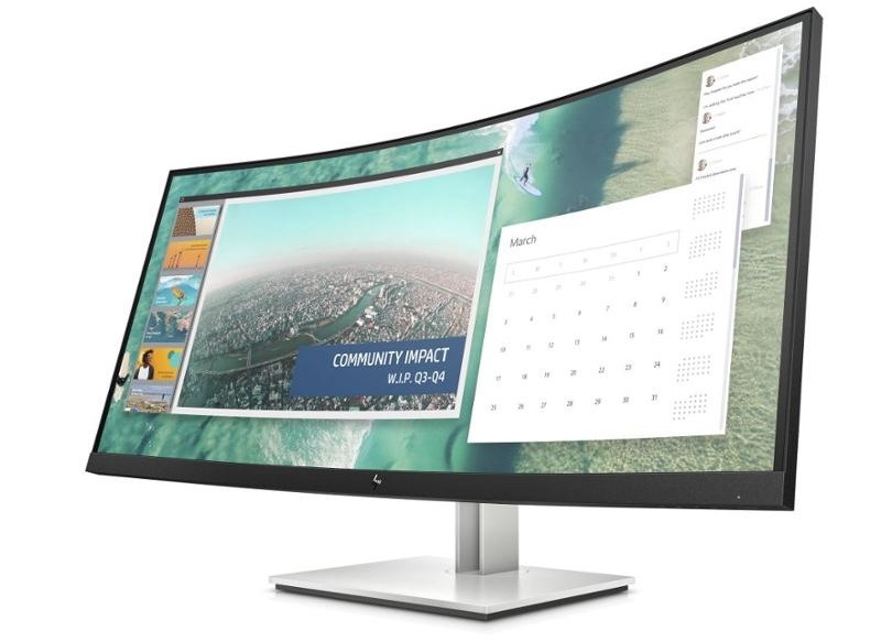 Monitor HP E344c Curved černý/stříbrný Monitor HP E344c Curved černý/stříbrný