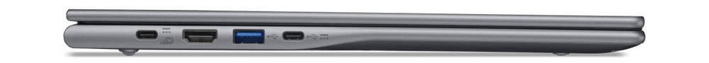 Notebook Acer Extensa 16 (EXO16-71-50JU) šedý Zavřený notebook Acer Extensa 16 (EXO16-71-5856) z profilu