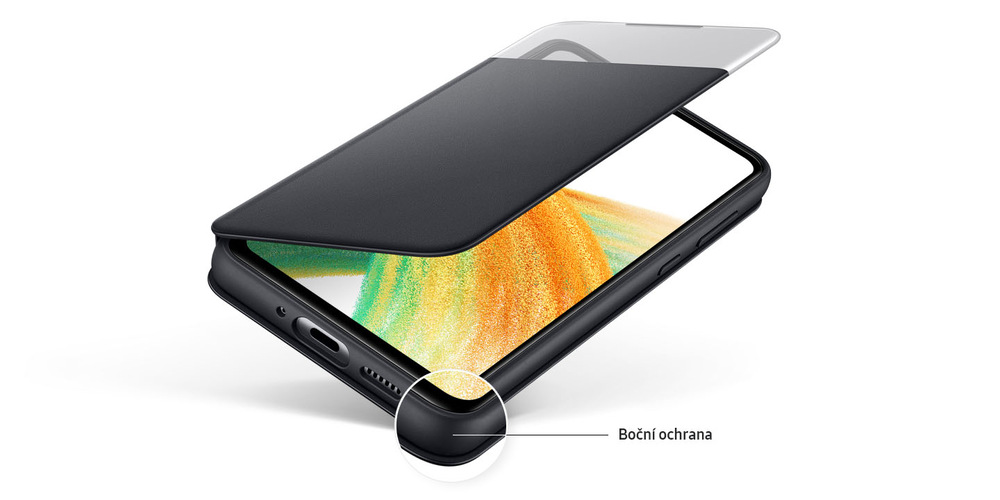 Pouzdro na mobil flipové Samsung S View Wallet Cover na Galaxy A33 5G bílé Pouzdro na mobil flipové Samsung S View Wallet Cover na Galaxy A33 5G bílé