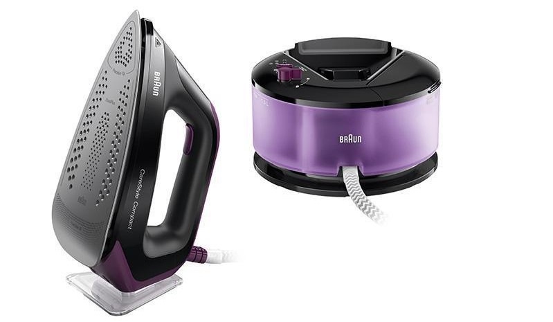 Žehlicí systém Braun CareStyle Compact IS2144.BK černý/fialový Žehlicí systém Braun CareStyle Compact IS2144.BK černý/fialový