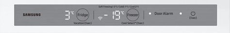 Chladnička s mrazničkou Samsung BRB80F26ADS0EO bílé Samsung BRB80F26ADS0EO, vestavná, ovládací panel
