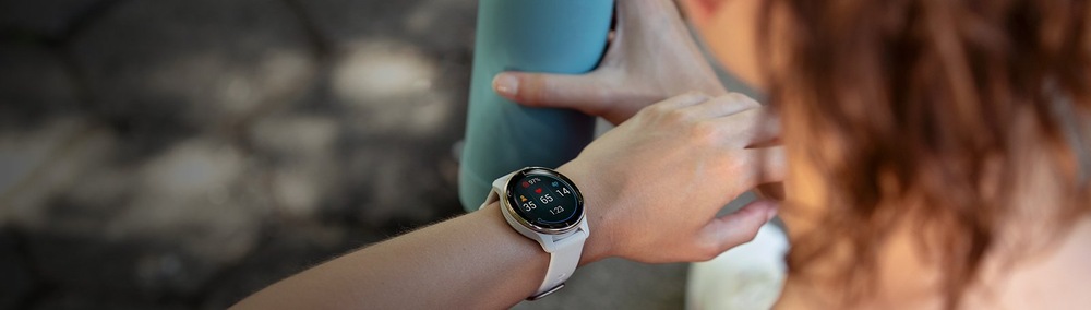 Chytré hodinky Garmin Venu 2 Plus - Slate/ Brown Leather Band