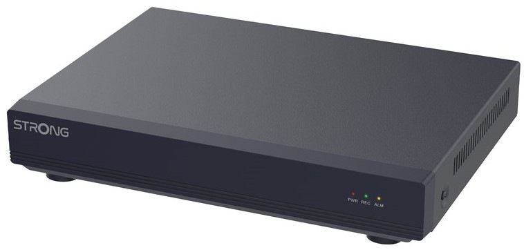 Záznamové zařízení Strong NVR1120-8P, 8xIP, 8Mpx, 512Mbps, HDMI, VGA, 2× USB, 1× LAN, 1× SATA, 8× PoE - černá