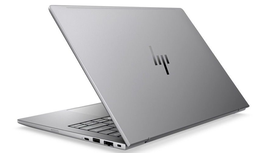 Notebook HP ZBook 8 G2a 14" stříbrný Detail obrázku notebooku.