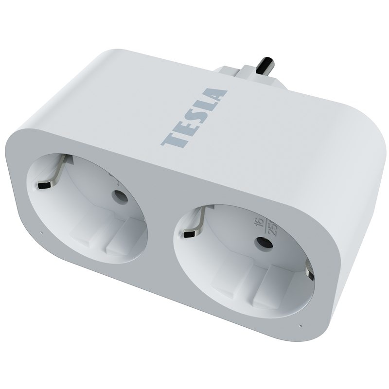 Chytrá zásuvka Tesla Dual SD300 bílá