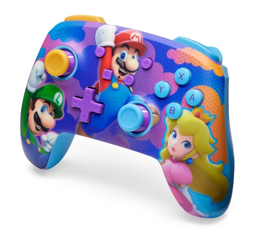 Gamepad PowerA Enhanced Wireless Controller na Nintendo Switch - Super Mario Color Splash Heroes PowerA Enhanced Wireless pro Nintendo Switch – Super Mario Color Splash Heroes (NSGP0287-01)