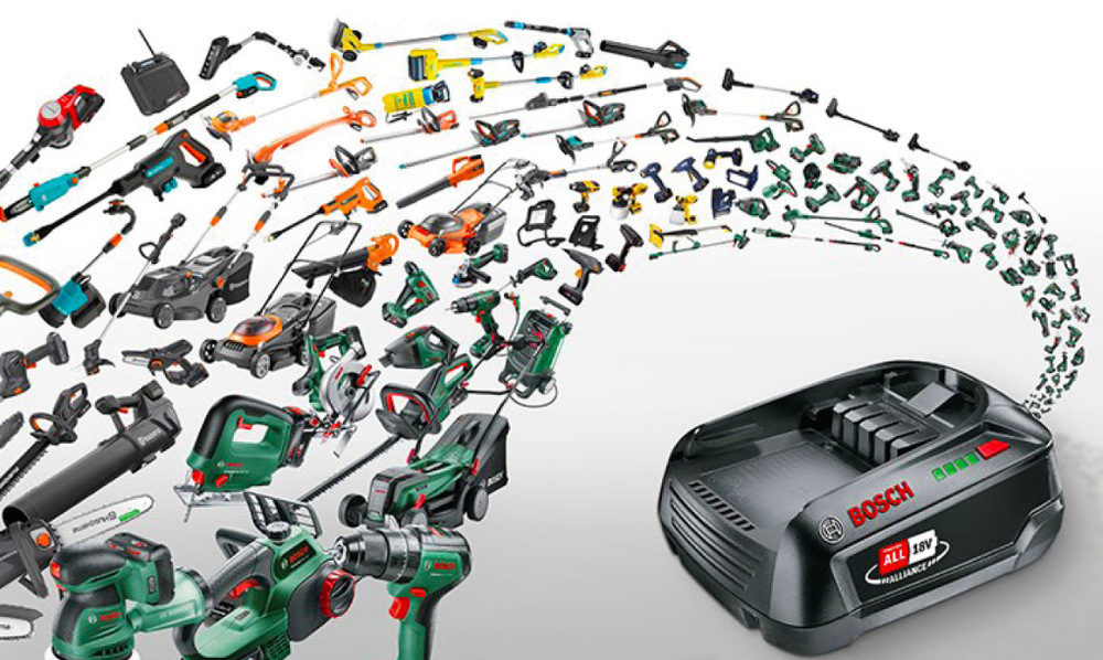 Akumulátor Bosch 18V POWER FOR ALL kompatibilní s širokou řadou domácího a zahradního nářadí