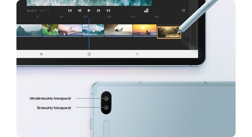 Dotykový tablet Samsung Galaxy Tab S6 LTE modrý