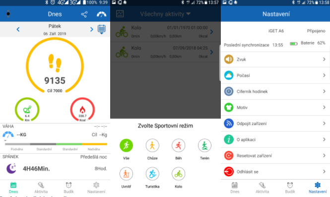 Chytré hodinky iGET FIT F30 (2x řemínek) stříbrné