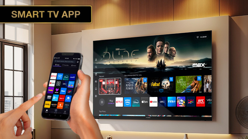 Televize Hyundai HL 327602V Televizor Hyundai s aplikací Smart TV App – ovládání chytré TV a aplikací pomocí mobilního telefonu