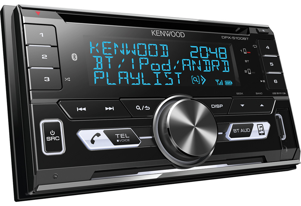 Autorádio s CD KENWOOD DPX-5100BT černé/stříbrné Autorádio s CD KENWOOD DPX-5100BT černé/stříbrné
