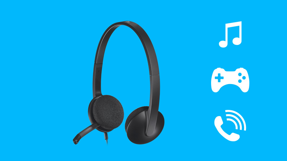 Headset Logitech H340 USB černý