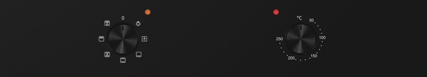 Ovládací panel u vestavné trouby Mora VT 221 GB