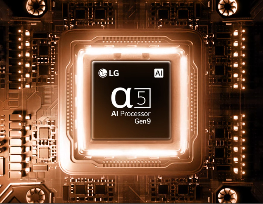 LG 27U511SB výrazně pomáhá procesor alpha 5 AI Gen 9