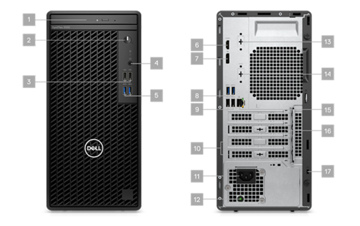 Stolní počítač Dell OptiPlex 3000 MT černý