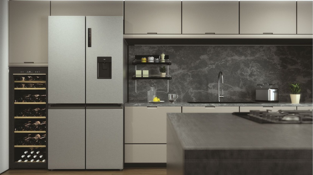 Americká lednice Haier HTF-520IP7 stříbrná