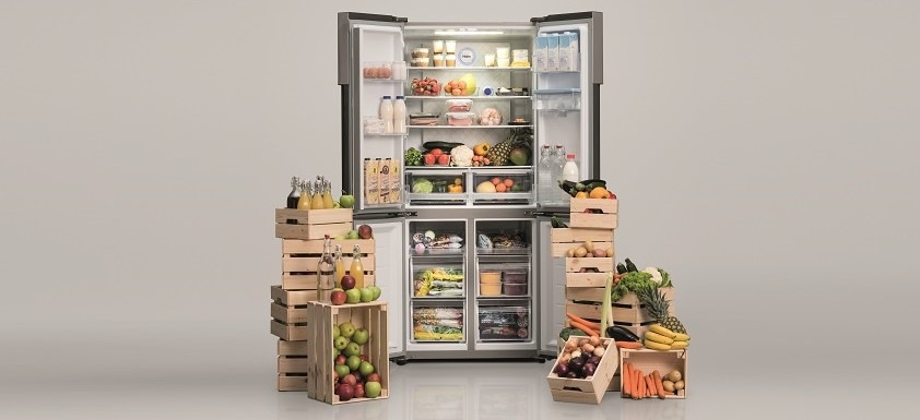 Americká lednice Haier HTF-710DP7 nerez