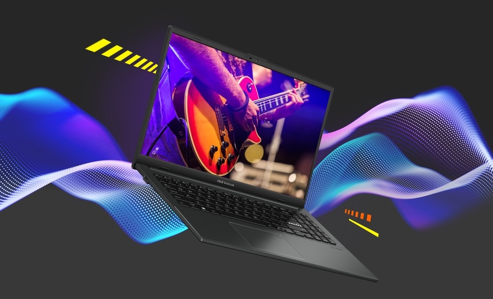 Notebook Asus Vivobook Go 15 s reproduktory pro každodenní používání