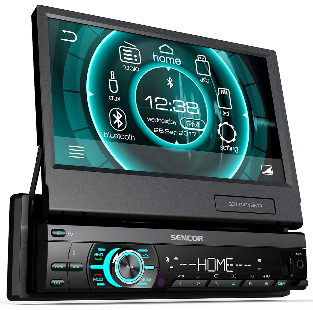 Autorádio s LCD Sencor SCT 9411BMR černá