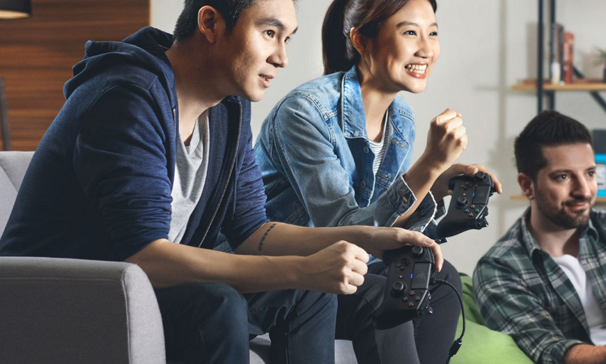 Gamepad Razer Raiju Tournament Ed. PC, PS4, Android, iOS bílý