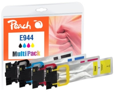 Inkoustová náplň Peach Epson 944, T9441, T9442, T9443, T9444, Mlutipac, 1x 47, 3x 30 ml vícebarevná