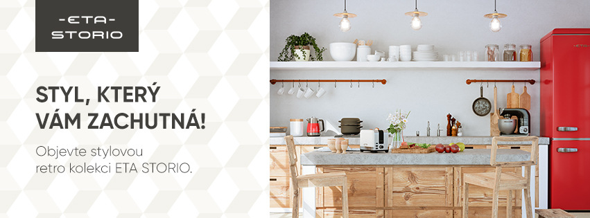 Chladnička s mrazničkou ETA Storio retro 253190030 červená Chladnička s mrazničkou ETA Storio retro 253190030 červená