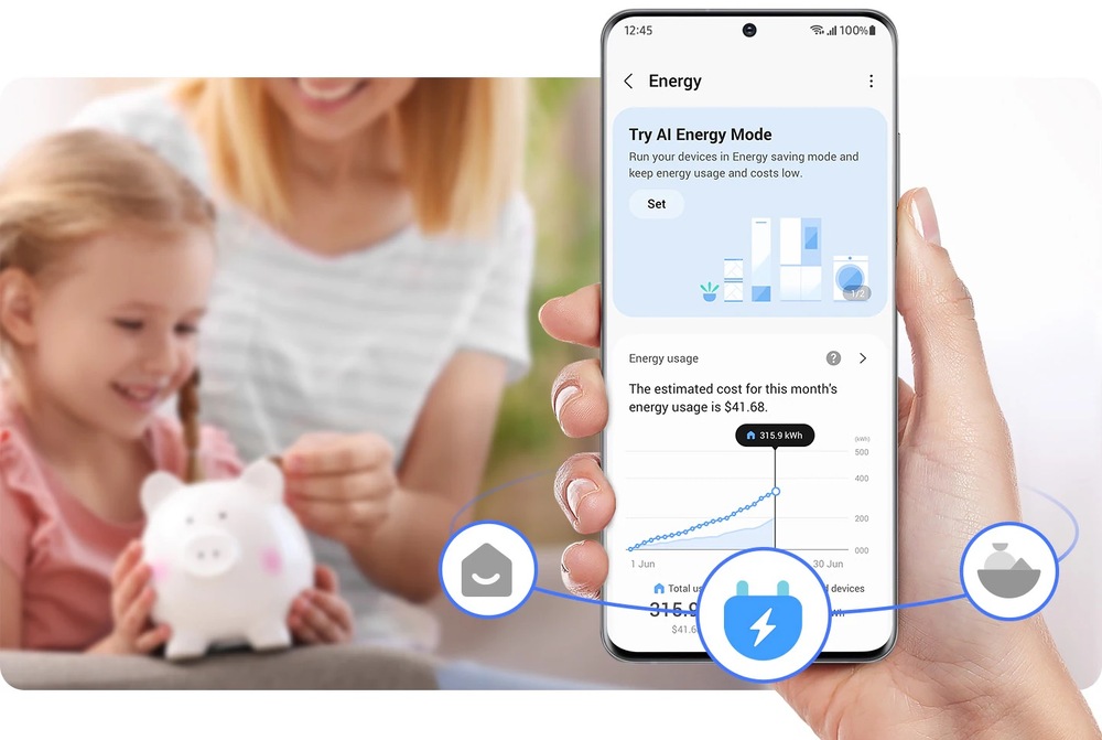 Aplikace SmartThings na mobilním telefonu