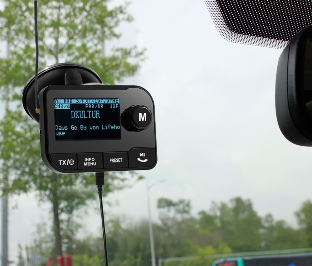 FM/DAB+ Transmitter Telestar TOP CAR 1 DAB+ černý Transmitter Telestar podporuje Bluetooth 5.0