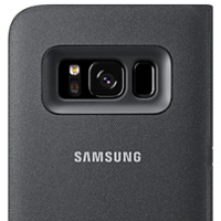 Pouzdro na mobil flipové Samsung LED View na Galaxy S8+ černé Pouzdro na mobil flipové Samsung LED View na Galaxy S8+ černé