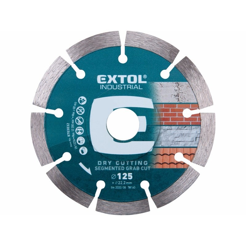 Kotouč diamantový EXTOL Industrial 8703032 125x22,2x2mm
