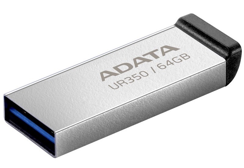 USB Flash ADATA UR350 64GB černý/stříbrný