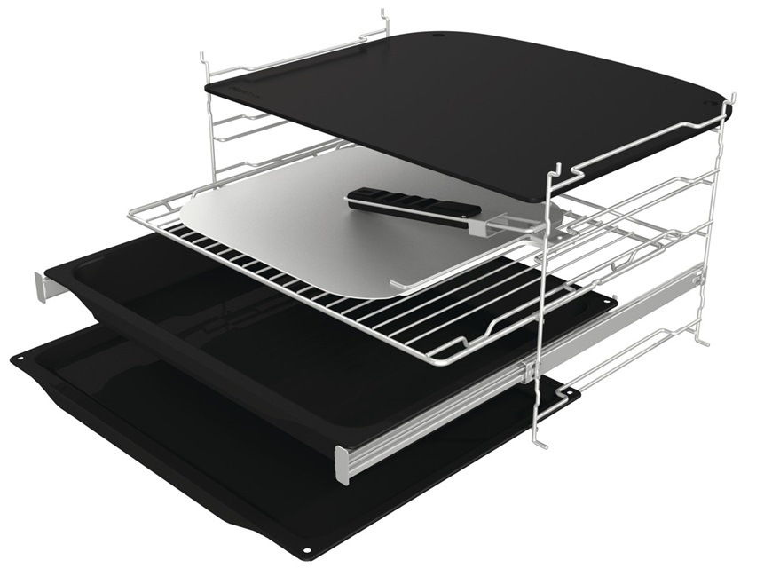 Trouba Gorenje GO66E PIZZA350C černá Vestavná trouba Gorenje GO66EPIZZA350C, černá, dodávané příslušenství
