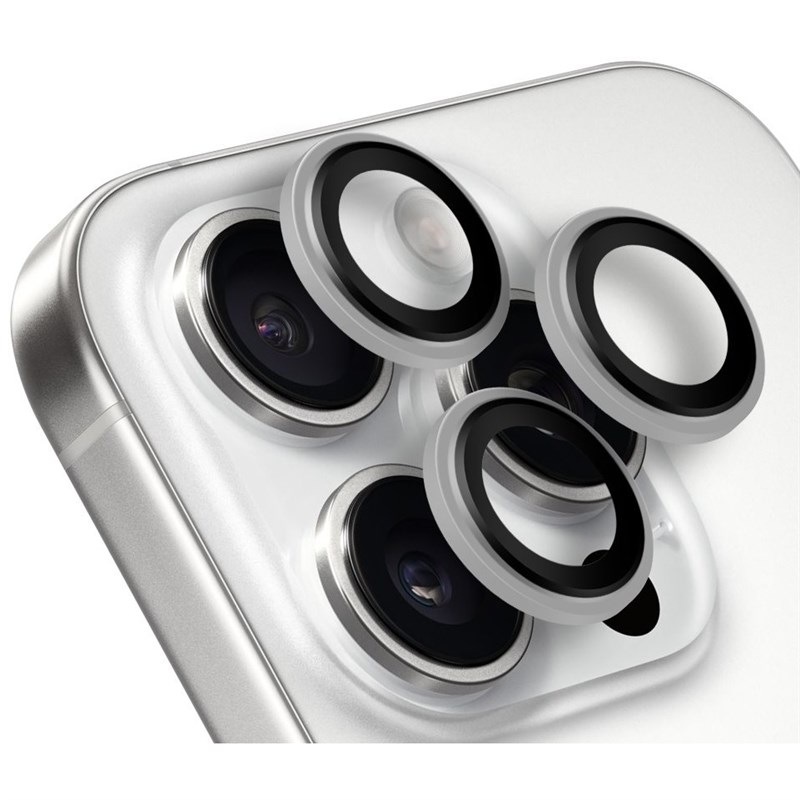 Ochranné sklo čočky fotoaparátu Obal:Me Lens Protector na Apple iPhone 16 Pro/16 Pro Max bílé