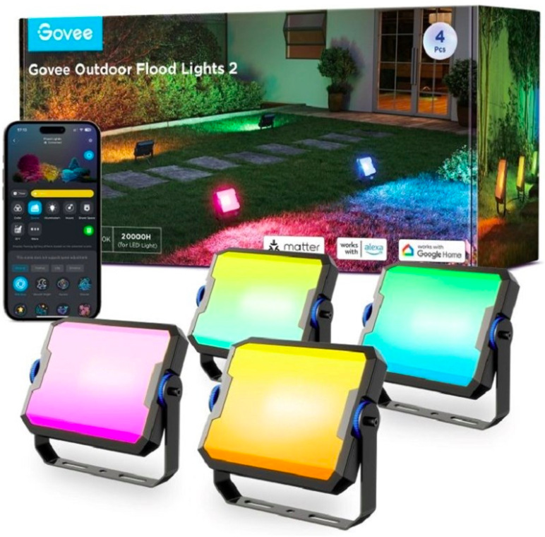 Reflektory Govee Flood Lights 2, SMART LED - černé