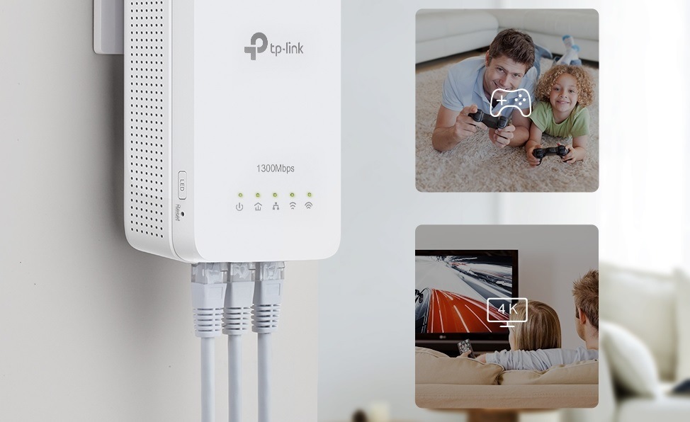 Síťový rozvod LAN po 230V TP-Link TL-WPA8631P KIT TP-Link TL-WPA8631P