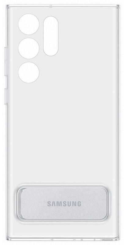 Kryt na mobil Samsung Clear Standing na Galaxy S22 Ultra průhledný